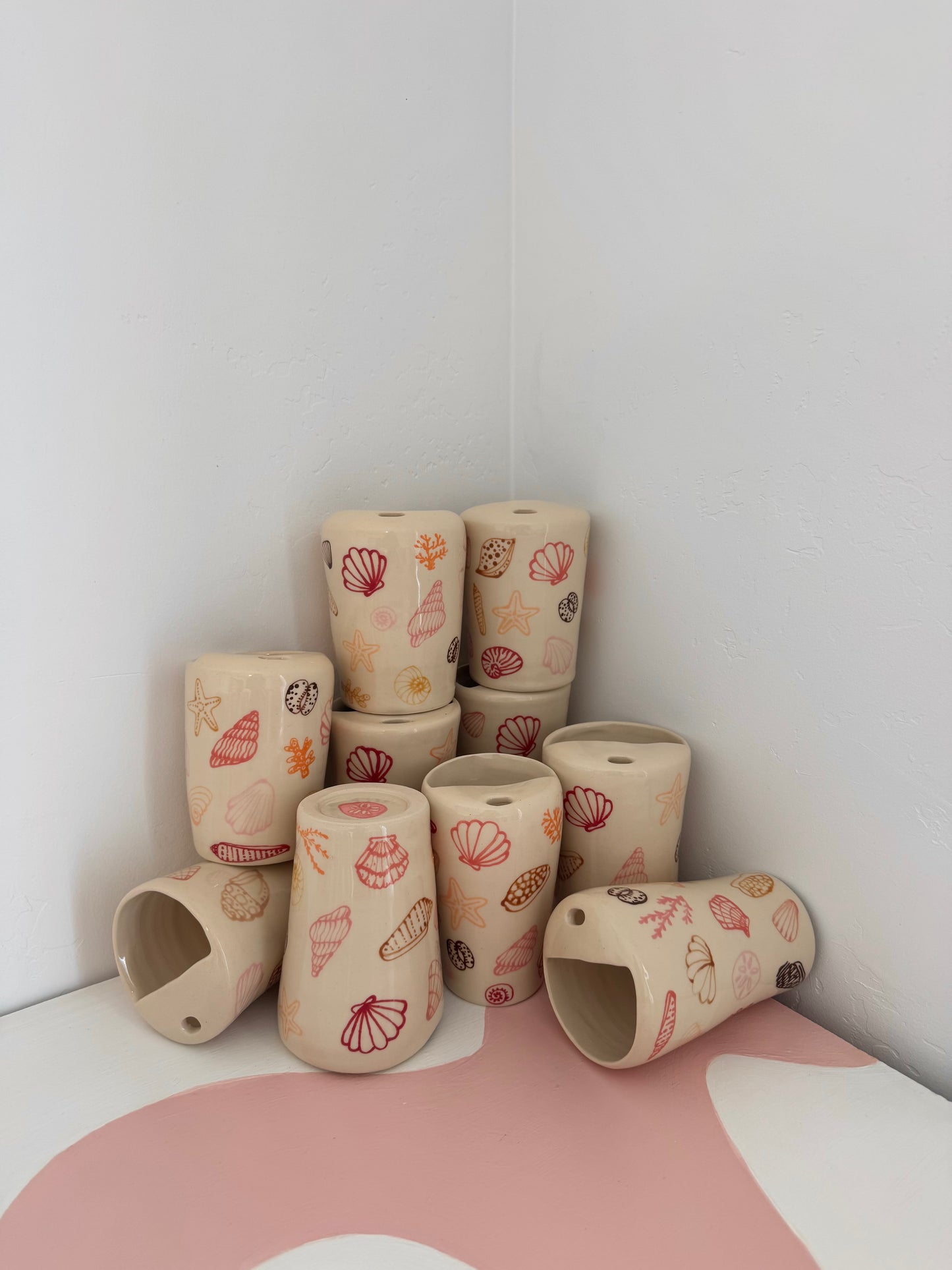 Pink Seashell To-Go Cup