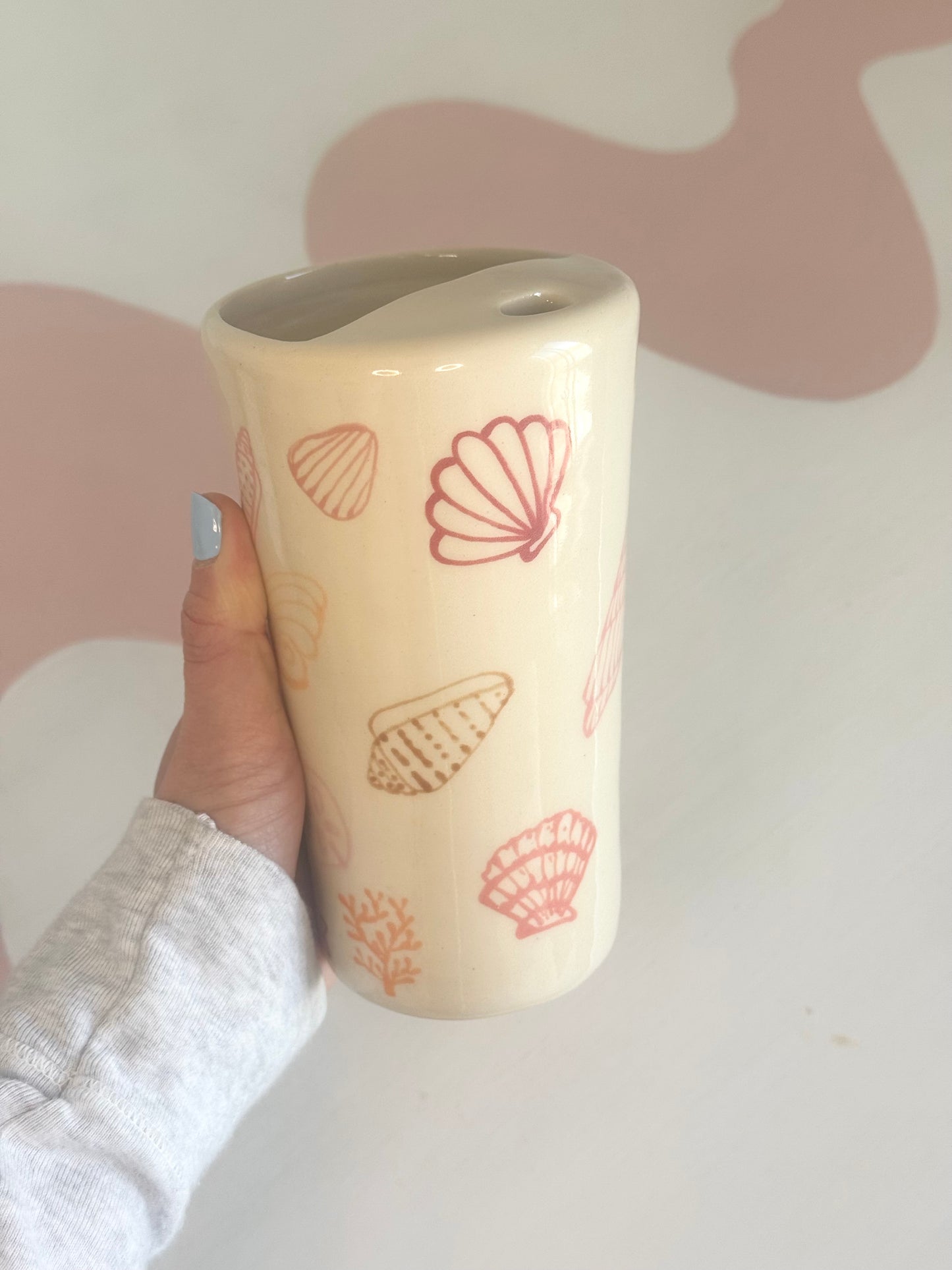 Pink Seashell To-Go Cup