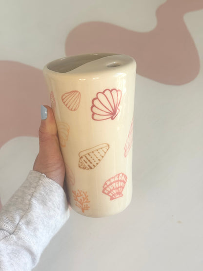 Pink Seashell To-Go Cup
