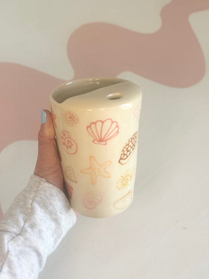 Pink Seashell To-Go Cup