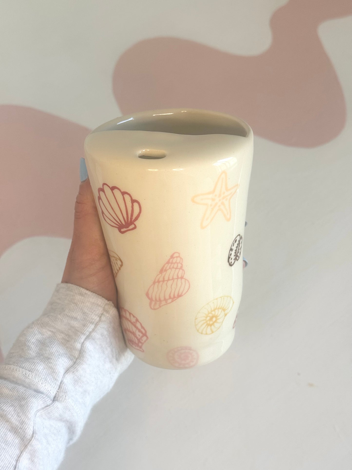 Pink Seashell To-Go Cup