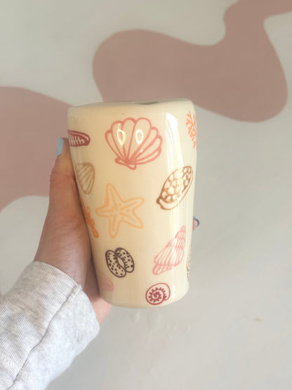 Pink Seashell To-Go Cup