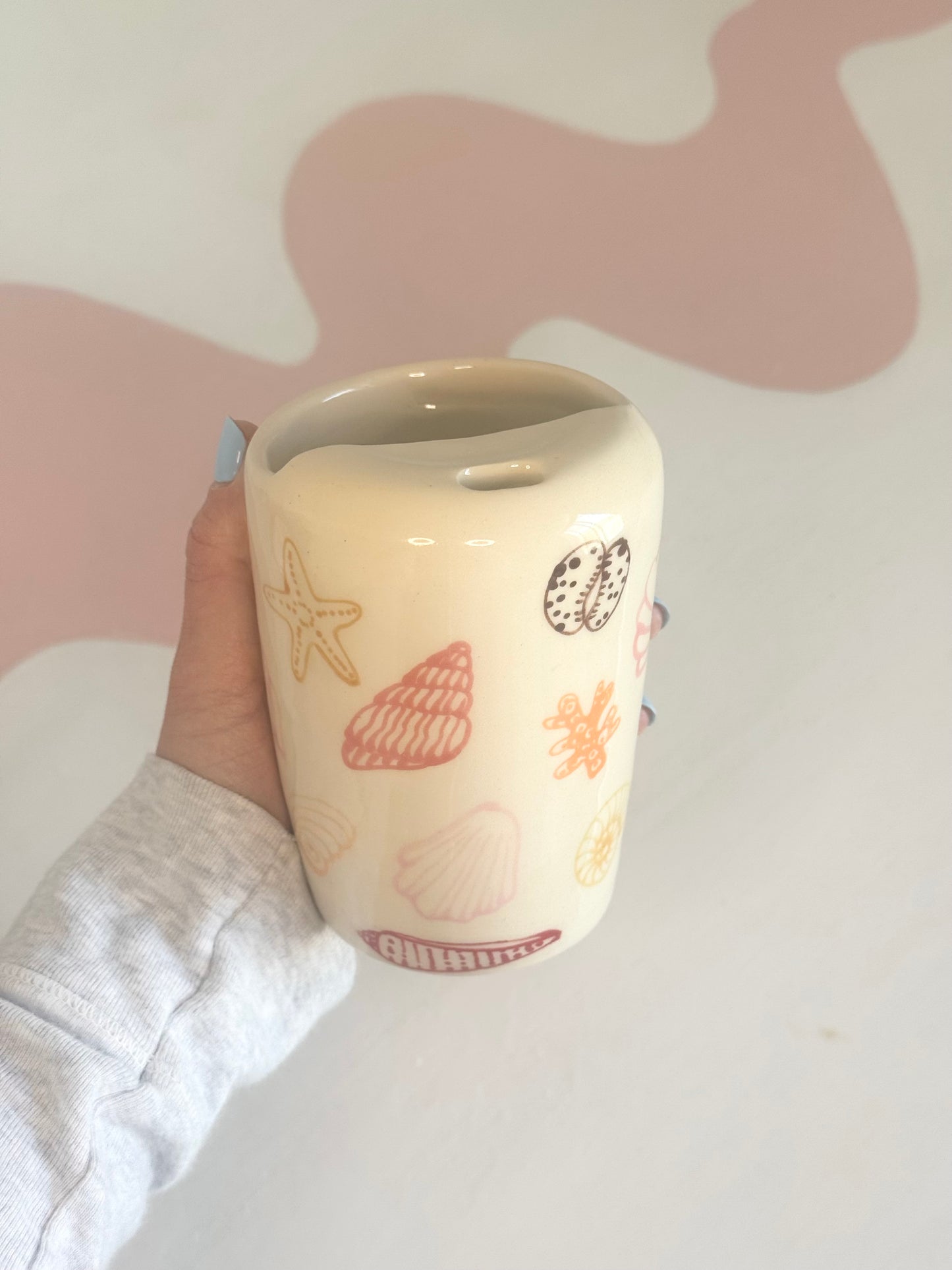 Pink Seashell To-Go Cup
