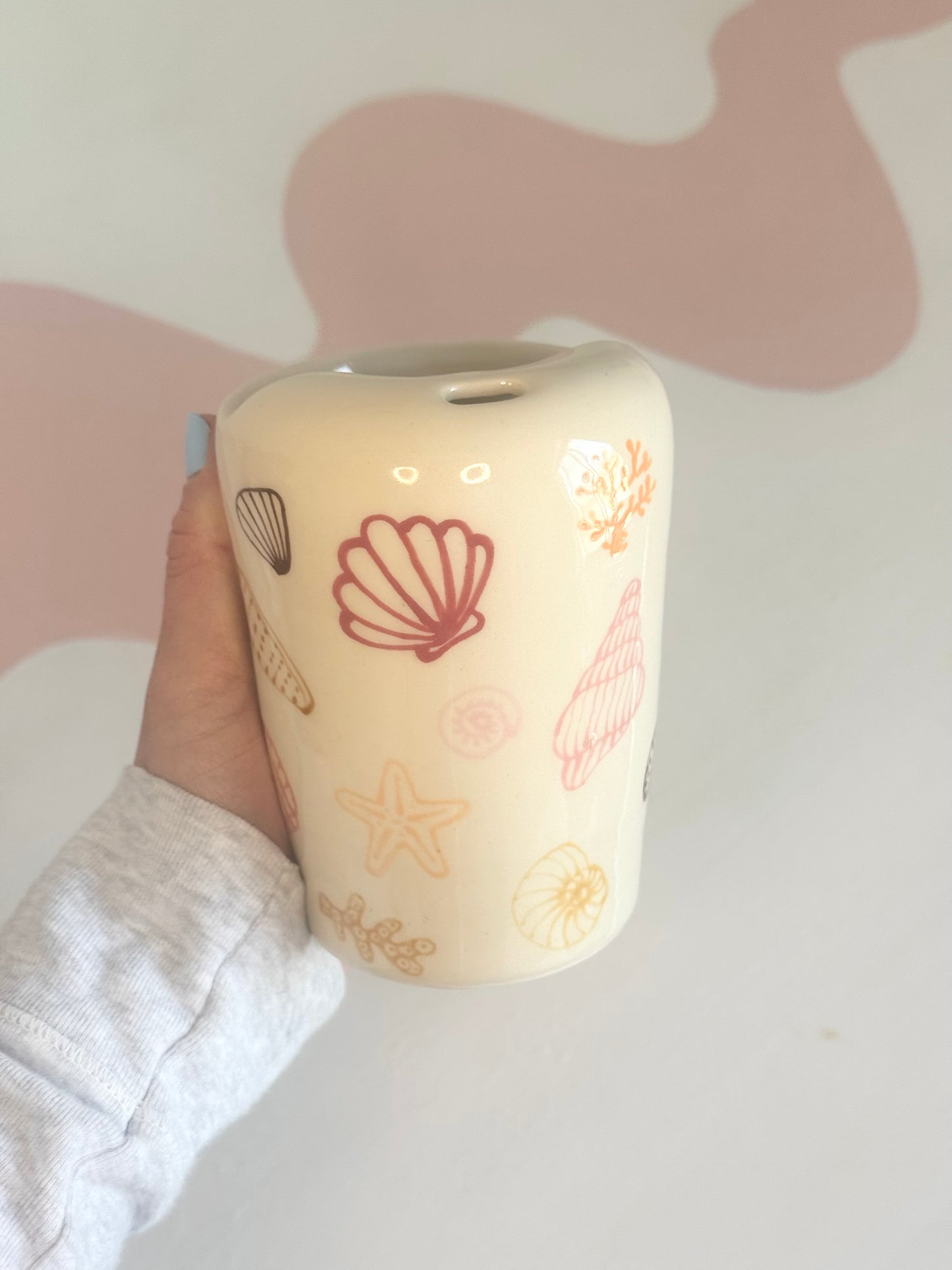 Pink Seashell To-Go Cup