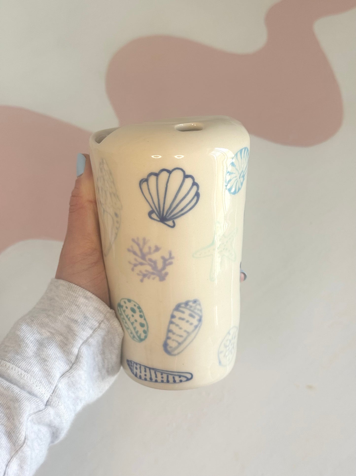 Blue Seashell To-Go Cup