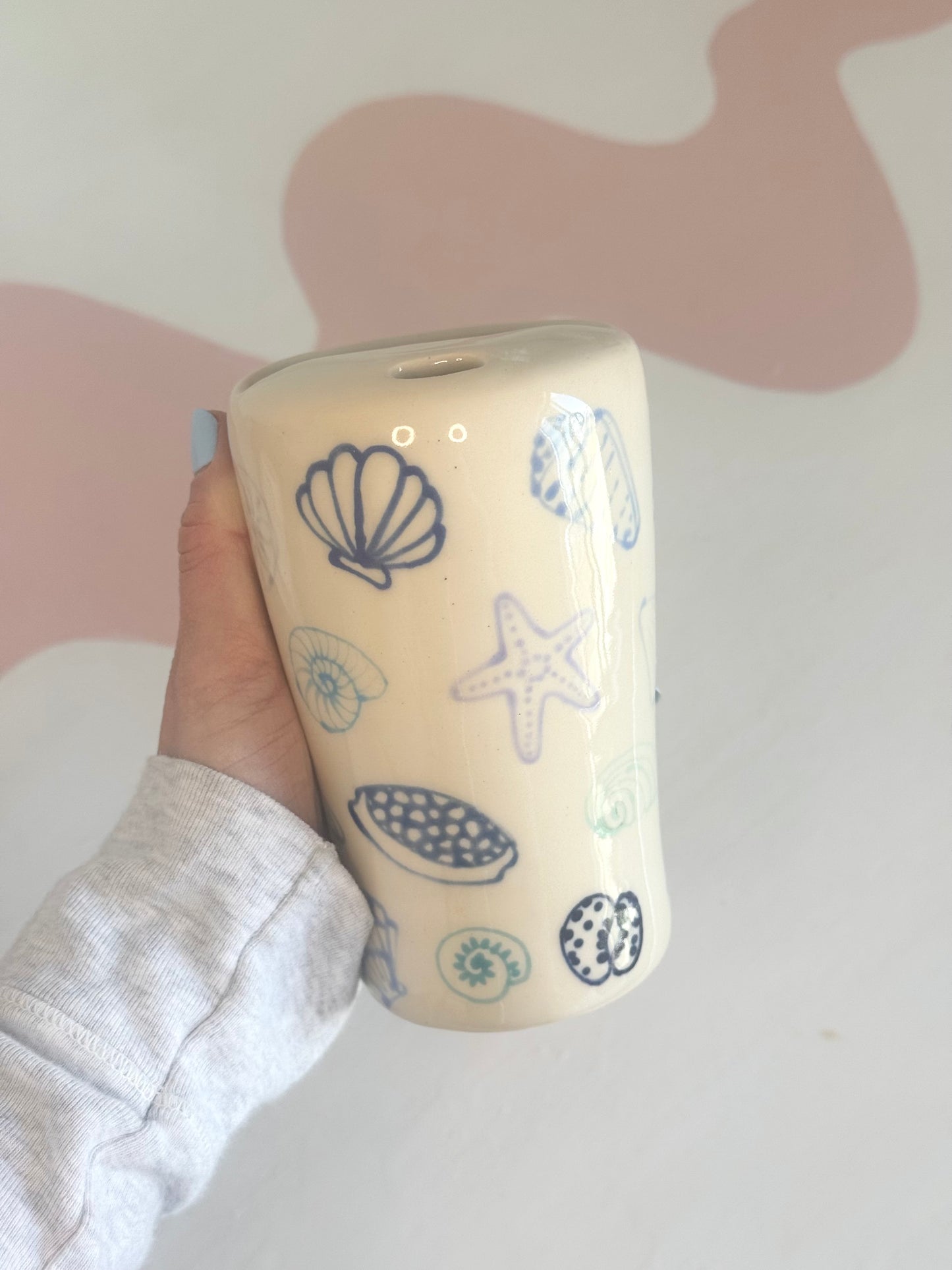 Blue Seashell To-Go Cup