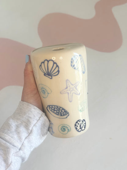 Blue Seashell To-Go Cup