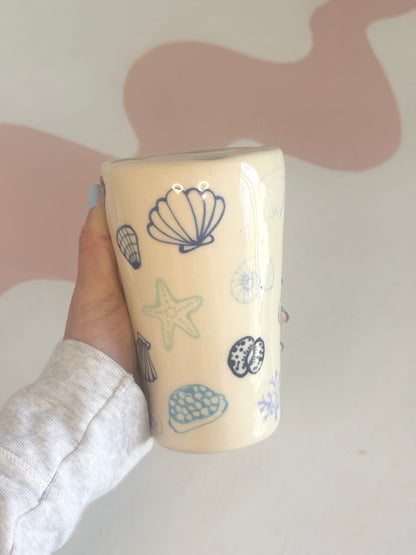 Blue Seashell To-Go Cup