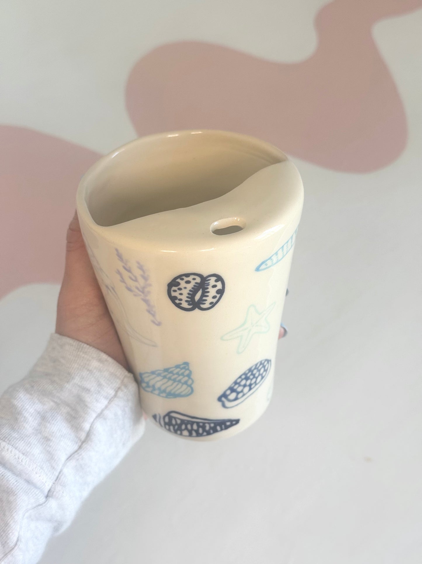 Blue Seashell To-Go Cup
