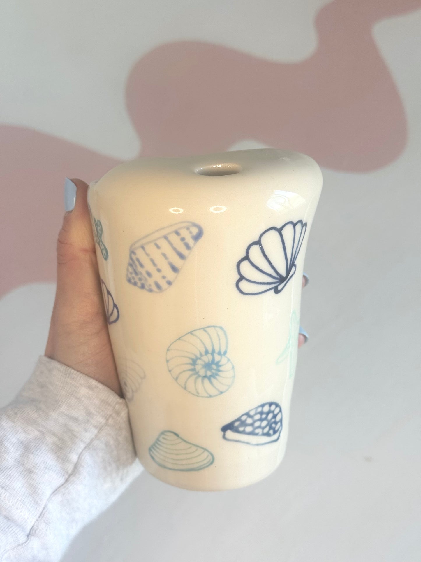 Blue Seashell To-Go Cup