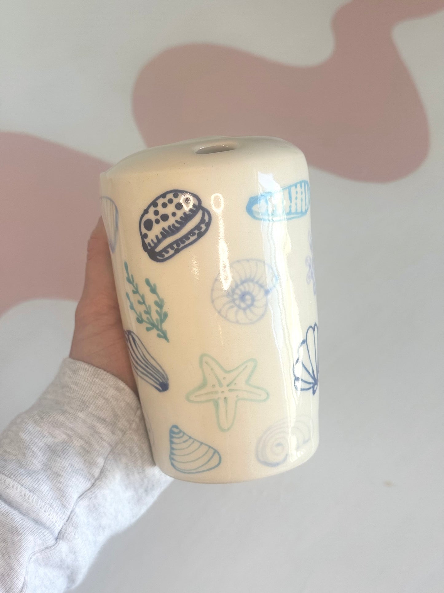 Blue Seashell To-Go Cup