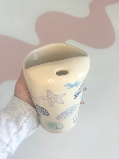 Blue Seashell To-Go Cup
