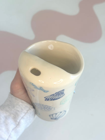 Blue Seashell To-Go Cup