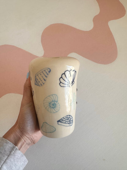 Discounted Blue Seashell To-Go Cup *Please read description!