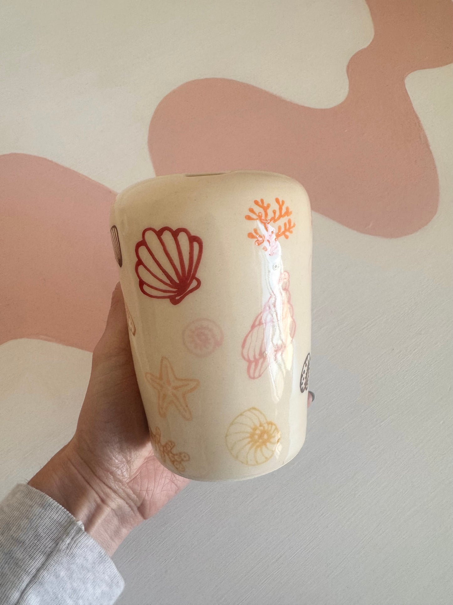 Discounted Pink Seashell To-Go Cup *Please read description!