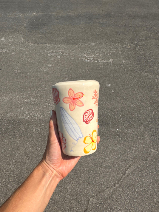 Summer Hibsicus To-Go Cup