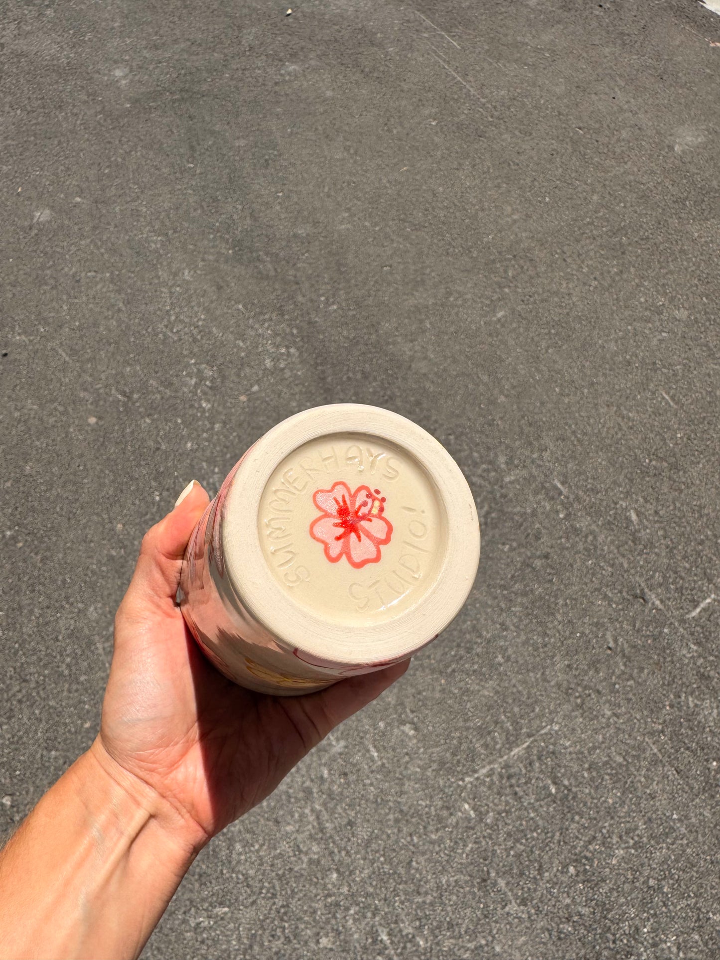 Classic Hibiscus Cup (No lid!)