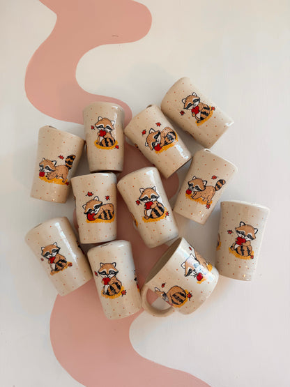 Autumn Apple Raccoon To-Go Cup
