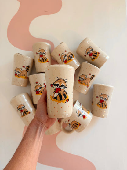 Autumn Apple Raccoon To-Go Cup