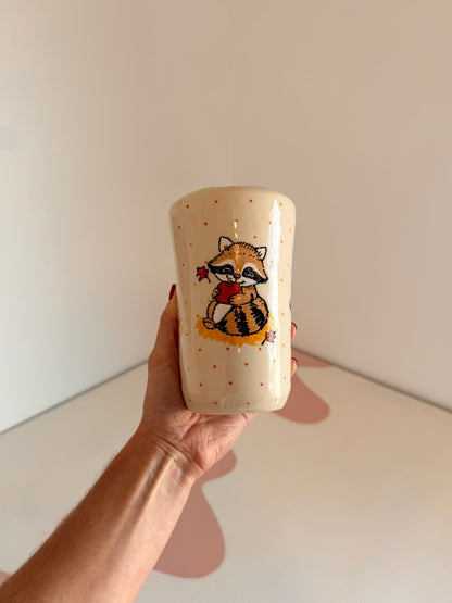 Autumn Apple Raccoon To-Go Cup