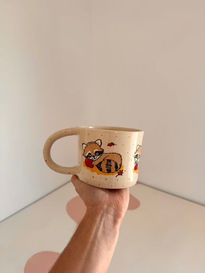 Autumn Apple Raccoon To-Go Cup