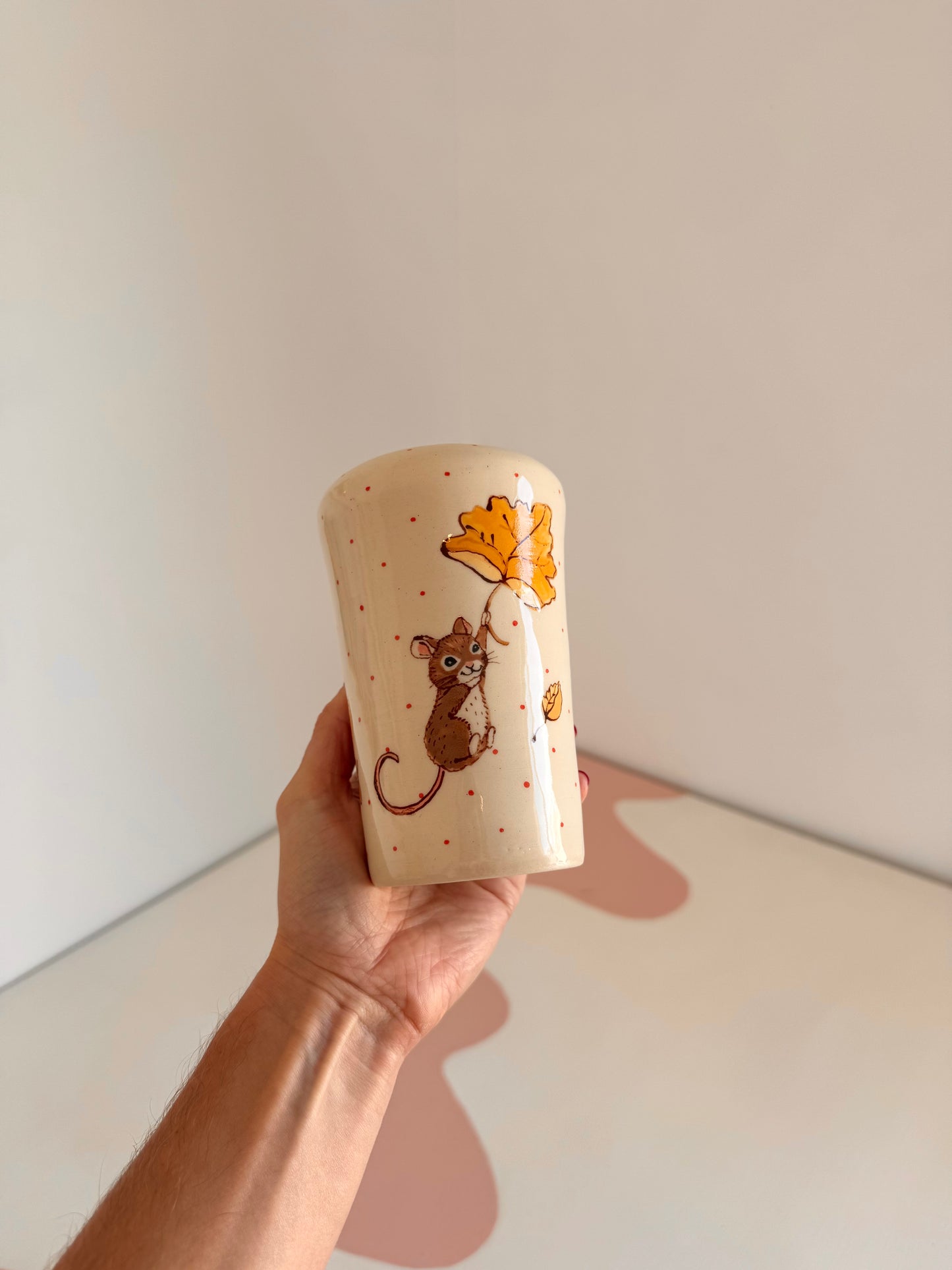 Maple Leaf Mouse To-Go Cup