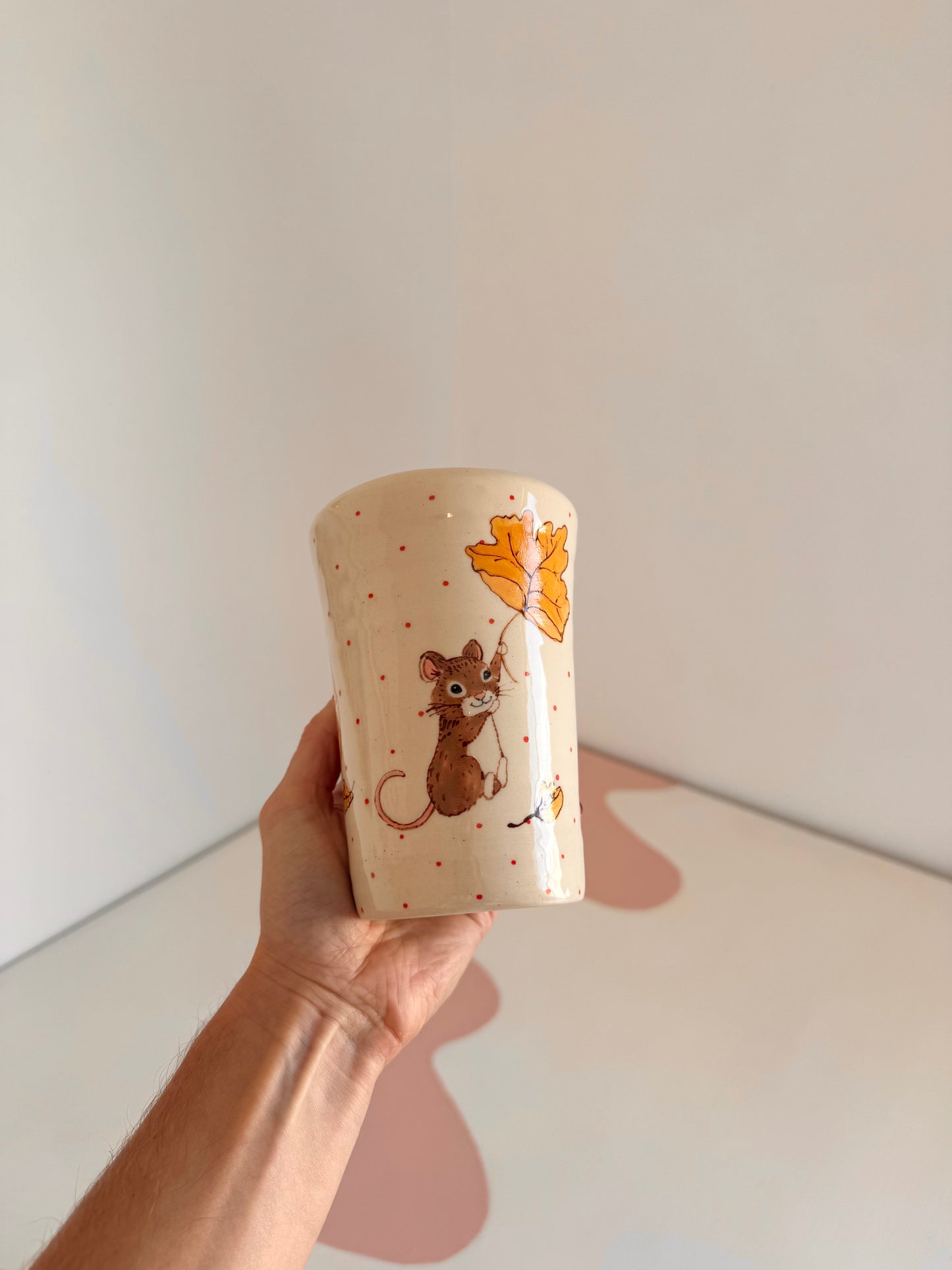 Maple Leaf Mouse To-Go Cup